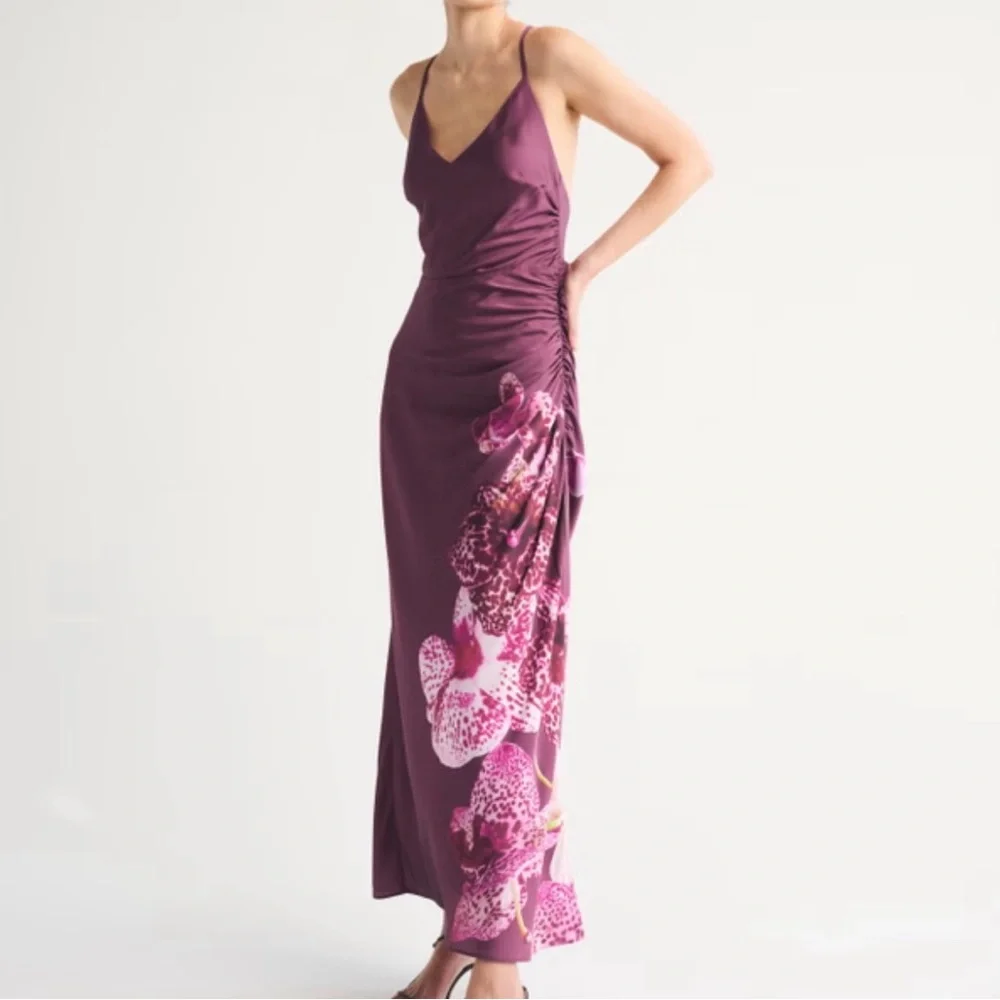 Open-back hardware maxi dress